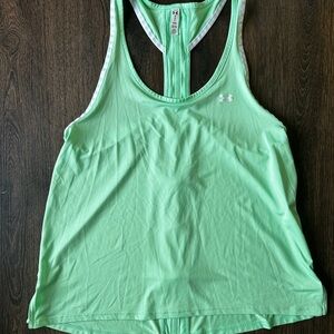 Under Armour Light Mint Green Racerback Tank Top women’s medium